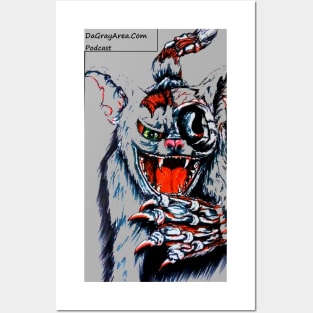 Zombie Cat (Transparent) Posters and Art